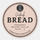 Soft Terracotta Bakery Sourdough Bread Sticker (Voorkant)