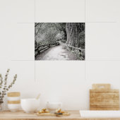 Soft Tint Rustic Path door de Bossen Poster (Keuken)