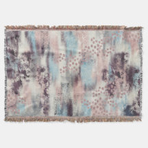 Soft touch Painterly Fringe Blanket