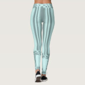 Soft Trendy Silver Blue Leggings (Achterkant)
