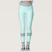 Soft Trendy Silver Blue Leggings (Voorkant)