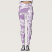 Soft Trendy Silver Paars Leggings (Voorkant)
