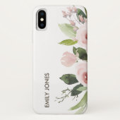 SOFT TRENDY SUBTLE KLEUR WASH BLUSH PINK FLORAL Case-Mate iPhone CASE (Achterkant)