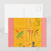 Soft Trifiles, 1937, van Wassily Kandinsky Briefkaart (Voorkant / Achterkant)