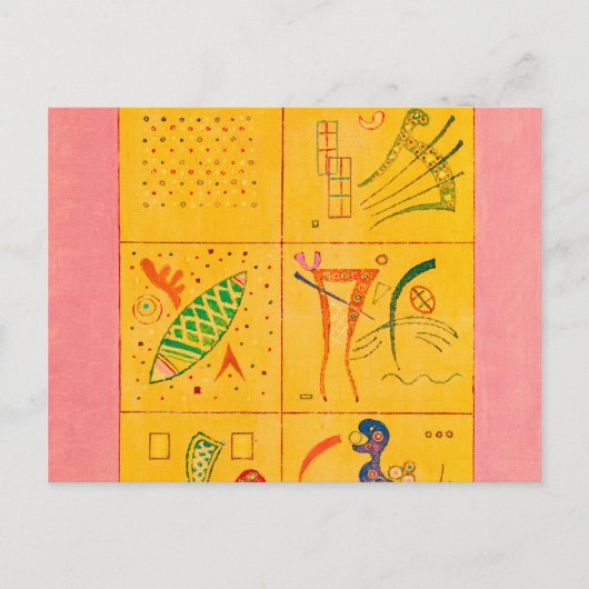 Soft Trifiles, 1937, van Wassily Kandinsky Briefkaart (Voorkant)