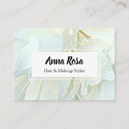 *~* Soft Turquoise Blue Peony Flower Floral Chic Visitekaartje