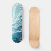 Soft Turquoise Ocean Dream Waves #3 #water #decor Persoonlijk Skateboard (Voorkant)