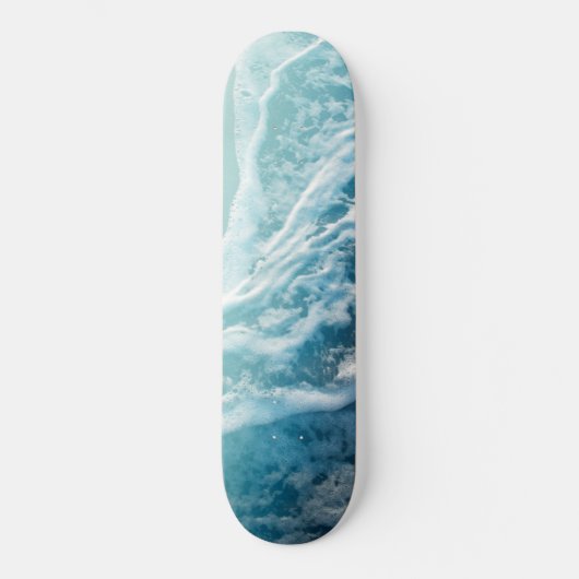 Soft Turquoise Ocean Dream Waves #3 #water #decor Persoonlijk Skateboard (Voorkant)