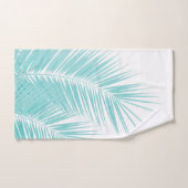 Soft Turquoise Palm Leaves Dream #1 Bad Handdoek (Handdoek)