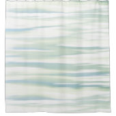 Soft Turquoise Sage Waves Douchegordijn (Voorkant)