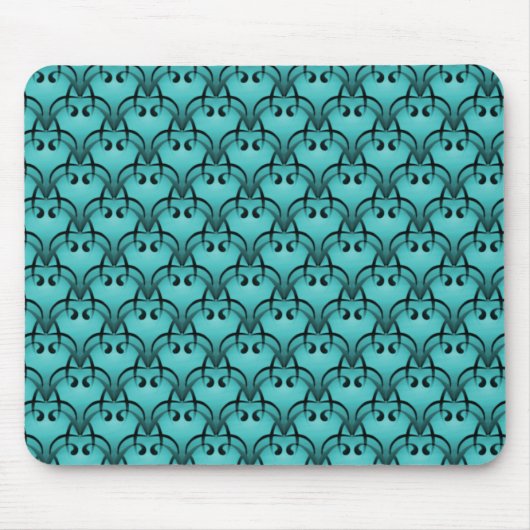 Soft Turquoise Sophisticated Bliss Mousepad Muismat (Voorkant)