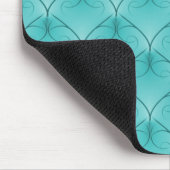 Soft Turquoise Unparallelleed Elegance Mousepad Muismat (Hoek)