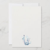 Soft Underwater Crab Coral Nautical Wedding Invite Bedankkaart (Achterkant)
