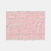 Soft Valentine Gingham Fleece Baby Blanket (Voorkant (Horizontaal))