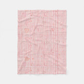 Soft Valentine Gingham Fleece Baby Blanket (Voorkant)