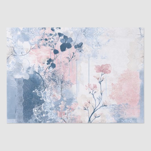 Soft  Vibes Floral Tissuepapier (Voorkant)