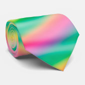 Soft Vibrant Tie Dye Stropdas (Opgerold)