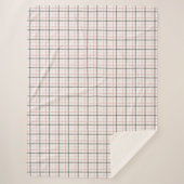 Soft, warm combinations of pink and brown stripes sherpa deken (Voorkant)