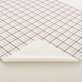 Soft, warm combinations of pink and brown stripes sherpa deken (3/4)