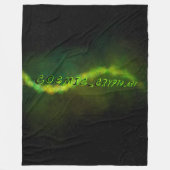 Soft Warm Fleece Blanket Cosmic Crypto Art Logo (Voorkant)