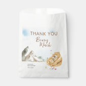 Soft Watercolor Bear Baby Thank You Beary Much Bedankzakje (Voorkant)