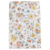 Soft Watercolor Floral Botanical Pattern Medium Cadeauzakje (Voorkant)