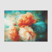 Soft Watercolor Floral Tissue Paper Tissuepapier (Voorkant)