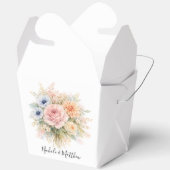 Soft Watercolor Floral Wedding Bedankdoosjes (Open)