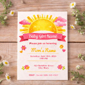 Soft Watercolor Golden Sun Girl Design Kaart