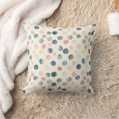 Soft Watercolor Polka Dots Throw Pillow Kussen (Deken)