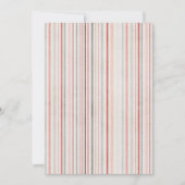 Soft Watercolor Stripes Invitation Kaart (Voorkant)