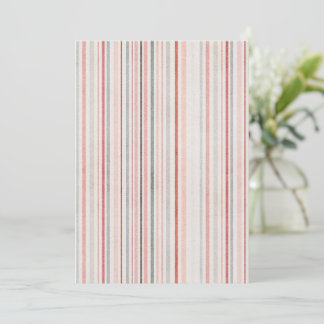 Soft Watercolor Stripes Invitation Kaart
