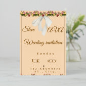 Soft Watercolor Wedding Invitation Folie Uitnodiging (Staand Voorkant)