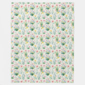 soft watercolor windflowers fleece deken (Voorkant)