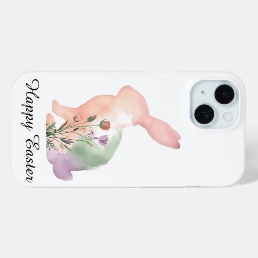 Soft Watercolour Easter Bunny   Case-Mate iPhone Case (Achterkant (horizontaal))