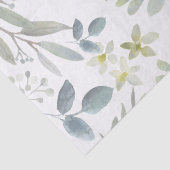 Soft Waterverf Botanical Greenery Eucalyptus Tissuepapier (Detail)