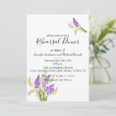 Soft Waterverf Lavender and Green Florals Kaart (Staand voorkant)