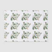 Soft Waterverf Magnolia Pattern Blue Tissuepapier (Voorkant)