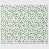 Soft Waterverf Shamrock Pattern Cadeaupapier (Vlak)