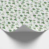 Soft Waterverf Shamrock Pattern Cadeaupapier (Hoek)
