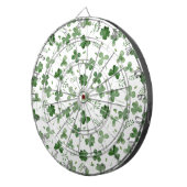 Soft Waterverf Shamrock Pattern Dartbord (Voorkant Rechts)