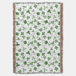 Soft Waterverf Shamrock Pattern Deken