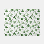 Soft Waterverf Shamrock Pattern Deurmat (Voorkant)