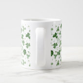 Soft Waterverf Shamrock Pattern Grote Koffiekop (Achterkant)
