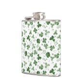 Soft Waterverf Shamrock Pattern Heupfles (Links)