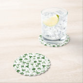 Soft Waterverf Shamrock Pattern Kartonnen Onderzetters (Insitu)