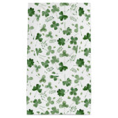 Soft Waterverf Shamrock Pattern Klein Cadeauzakje (Voorkant)