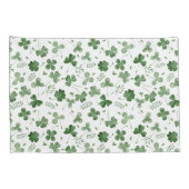 Soft Waterverf Shamrock Pattern Kussensloop (Achterkant-Rechts)