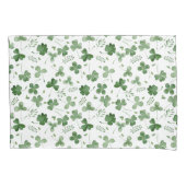 Soft Waterverf Shamrock Pattern Kussensloop (Voorkant-Links)