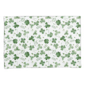 Soft Waterverf Shamrock Pattern Kussensloop (Voorkant-Rechts)